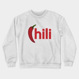 Chili fun creative logo design. Crewneck Sweatshirt
